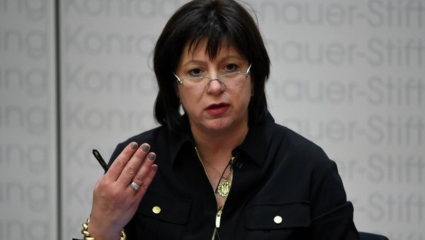 Ukraine's Finance Minister Natalie Jaresko attends the Europa-Forum series of events organised by the Konrad-Adenauer-Stiftung foundation on April 1, 2015 in Berlin - Sputnik International