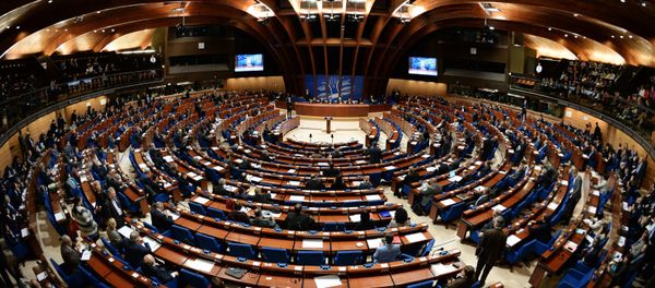Delegates at a plenary meeting of the Parliamentary Assembly of the Council of Europe Delegates at a plenary meeting of the Parliamentary Assembly of the Council of Europe - Sputnik International