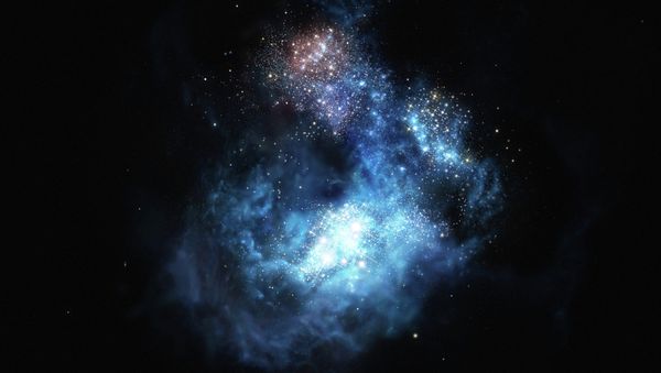 This artist’s impression shows CR7 a very distant galaxy discovered using ESO’s Very Large Telescope. - Sputnik International