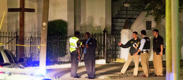 Police stand outside the Emanuel AME Church following a shooting Wednesday, June 17, 2015, in Charleston, S.C. - Sputnik International