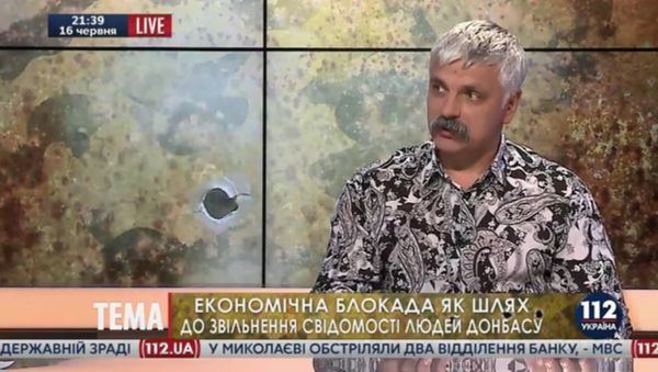 Dmitry Korchynskyi in live broadcast on 112 TV channel Dmitry Korchynskyi in live broadcast on 112 TV channel - Sputnik International