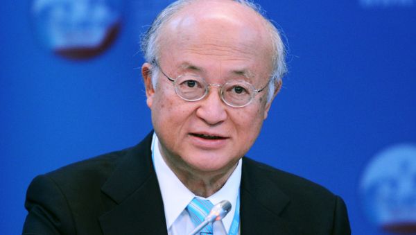 Yukiya Amano, Director General of the International Atomic Energy Agency (IAEA), at the panel session, Nuclear Power in The New Global Energy Mix, held at the 2015 St. Petersburg International Economic Forum Yukiya Amano, Director General of the International Atomic Energy Agency (IAEA), at the panel session, Nuclear Power in The New Global Energy Mix, held at the 2015 St. Petersburg International Economic Forum - Sputnik International