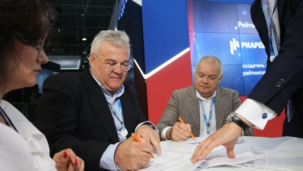 Ceremony of signing of the agreement between IIA Russia Today and ANA-MPA agency - Sputnik International