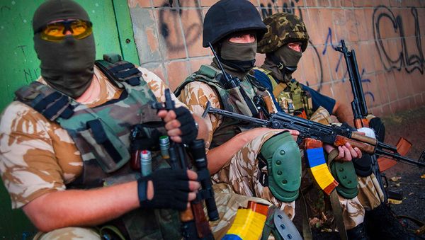 Ukrainian Volunteer Battalion Fighters - Sputnik International