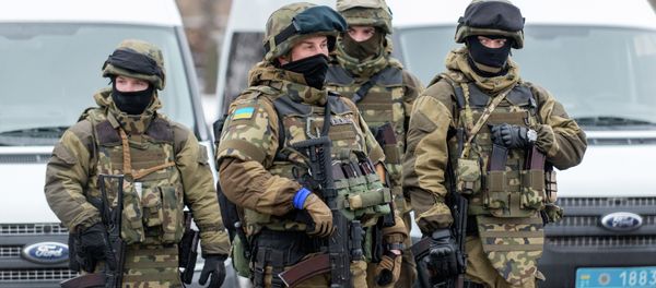 Servicemen of police units and the National Guard of Ukraine Servicemen of police units and the National Guard of Ukraine - Sputnik International
