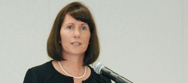 Toyota Motor Corp's Managing Officer and Chief Communications Officer Julie Hamp speaks to media during a news conference in Nagoya, central Japan - Sputnik International