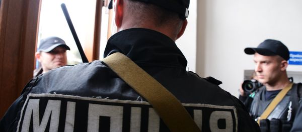 Police officers of the Ukrainian Interior Ministry - Sputnik International