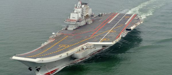 Chinese aircraft carrier Liaoning cruises for a test in the sea (File photo) - Sputnik International
