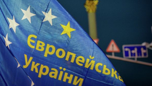 EU integration supporters' protest action on the Independence Square in Kiev. (File) - Sputnik International