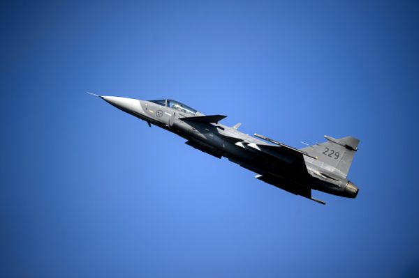 A Saab JAS 39 Gripen fighter jet A Saab JAS 39 Gripen fighter jet - Sputnik International