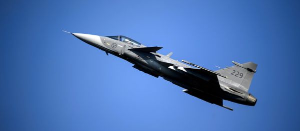 A Saab JAS 39 Gripen fighter jet A Saab JAS 39 Gripen fighter jet - Sputnik International