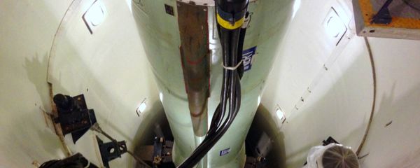 Mockup of a Minuteman 3 nuclear missile used for training by missile maintenance crews is seen at F. E. Warren Air Force Base, Wyo. (File) Mockup of a Minuteman 3 nuclear missile used for training by missile maintenance crews is seen at F. E. Warren Air Force Base, Wyo. (File) - Sputnik International