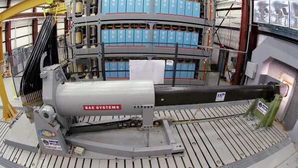 Naval Research-funded electromagnetic railgun Naval Research-funded electromagnetic railgun - Sputnik International