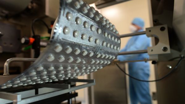 Pills packed at a blister machine. File photo - Sputnik International