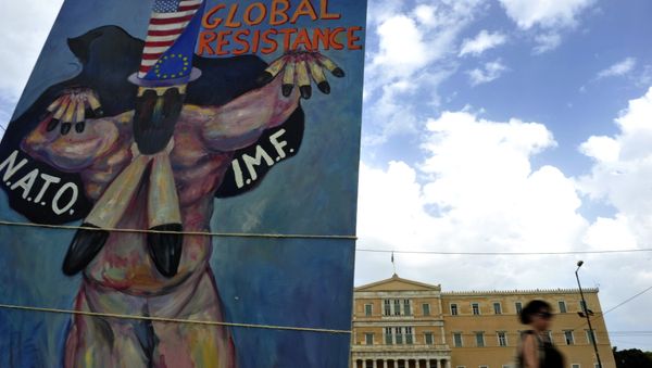 Greek Parliament in Athens Greek Parliament in Athens - Sputnik International