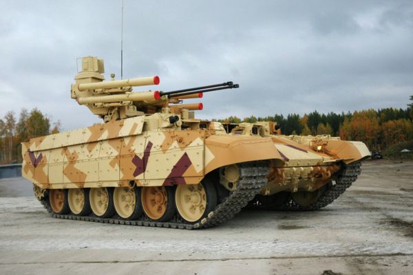 The BMPT-72 tank support combat vehicle at the Ninth International Exhibition of Arms, Military Equipment and Ammunition in Nizhny Tagil The BMPT-72 tank support combat vehicle at the Ninth International Exhibition of Arms, Military Equipment and Ammunition in Nizhny Tagil - Sputnik International