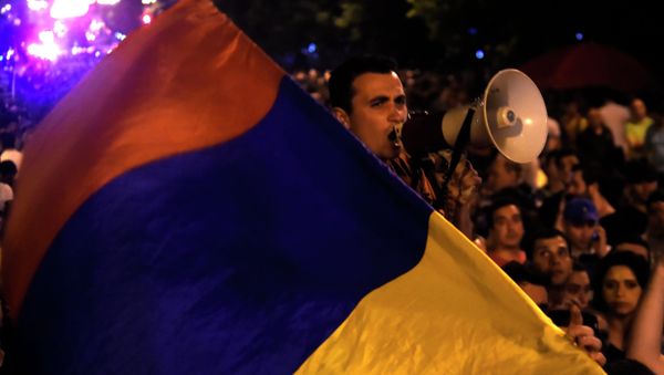 Protests in Yerevan Protests in Yerevan - Sputnik International