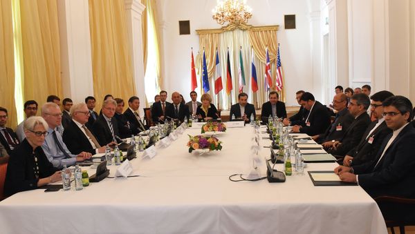 Representatives of EU, US, Britain, France, Russia, Germany, China and Iran meet for another round of the P5+1 powers and Iran talks in Vienna, Austria on June 12, 2015 Representatives of EU, US, Britain, France, Russia, Germany, China and Iran meet for another round of the P5+1 powers and Iran talks in Vienna, Austria on June 12, 2015 - Sputnik International
