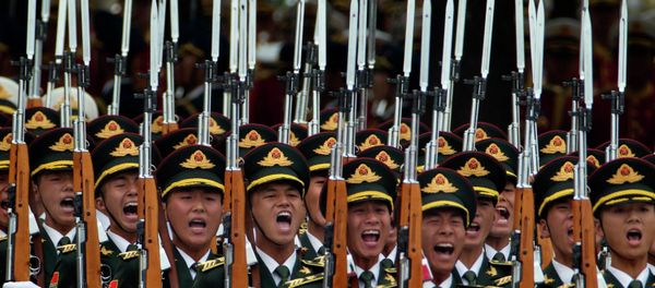 Members of a Chinese honor guard. - Sputnik International