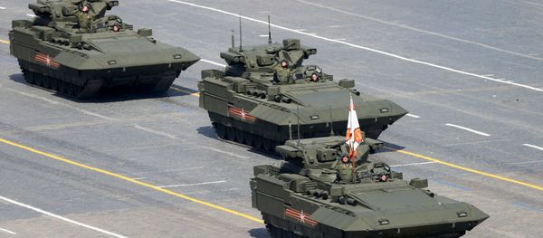 An infantry fighting vehicle T-15 with the Armata Universal Combat Platform An infantry fighting vehicle T-15 with the Armata Universal Combat Platform - Sputnik International