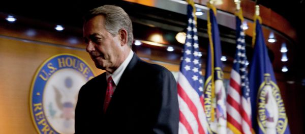 House Speaker John Boehner of Ohio leaves a news conference on Capitol Hill in Washington, Thursday, June 25, 2015 House Speaker John Boehner of Ohio leaves a news conference on Capitol Hill in Washington, Thursday, June 25, 2015 - Sputnik International