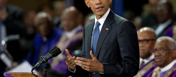 President Barack Obama speaks during services honoring the life of Reverend Clementa Pinckney, Friday, June 26, 2015, at the College of Charleston TD Arena in Charleston, S.C. Pinckney was one of the nine people killed in the shooting at Emanuel AME Church last week in Charleston. President Barack Obama speaks during services honoring the life of Reverend Clementa Pinckney, Friday, June 26, 2015, at the College of Charleston TD Arena in Charleston, S.C. Pinckney was one of the nine people killed in the shooting at Emanuel AME Church last week in Charleston. - Sputnik International