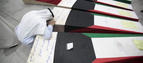 Coffins of victims of Friday's bombing at the Imam Sadeq mosque in Kuwait City Coffins of victims of Friday's bombing at the Imam Sadeq mosque in Kuwait City - Sputnik International