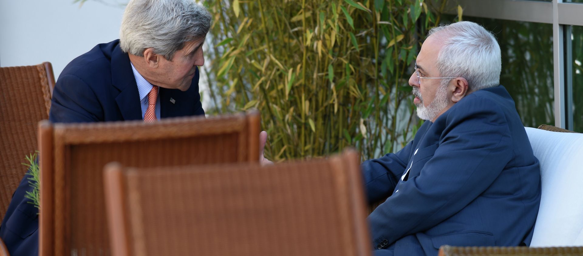 John Kerry and Mohammad Javad Zarif  - Sputnik International, 1920, 23.02.2021