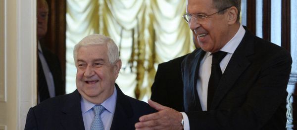 Russian Foreign Minister Sergei Lavrov meets with his Syrian counterpart Walid Muallem - Sputnik International