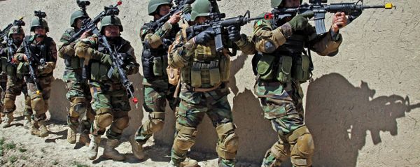 In this Thursday, April 12, 2012 file photo, Afghan special forces demonstrate a raid for rescuing a hostage during a showing at the commando training center in Kabul, Afghanistan. In this Thursday, April 12, 2012 file photo, Afghan special forces demonstrate a raid for rescuing a hostage during a showing at the commando training center in Kabul, Afghanistan. - Sputnik International
