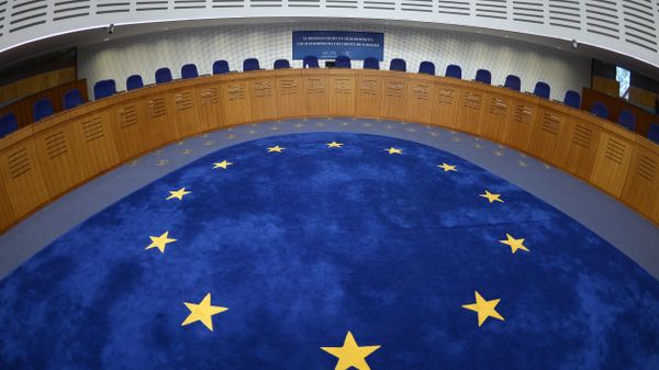 Picture taken on April 23, 2015 shows the audience room of the European Court for Human Rights, in Strasbourg, eastern France - Sputnik International