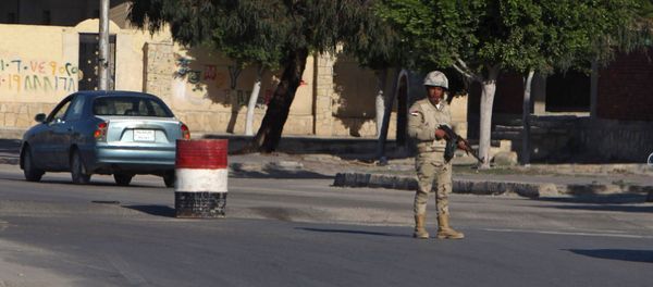 An Egyptian soldier mans a checkpoint in el-Arish, 290 kilometers (180 miles) east of Cairo, North Sinai, Egypt, Saturday, Jan. 31, 2015 An Egyptian soldier mans a checkpoint in el-Arish, 290 kilometers (180 miles) east of Cairo, North Sinai, Egypt, Saturday, Jan. 31, 2015 - Sputnik International