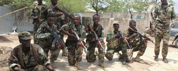 Somali government soldiers pose after they captured Belidogle airport, Somalia, with some help from African Union troops, in 2012. Somali government soldiers pose after they captured Belidogle airport, Somalia, with some help from African Union troops, in 2012. - Sputnik International
