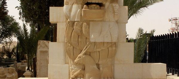 Lion in the garden of Palmyra Archeological Museum.file photo - Sputnik International