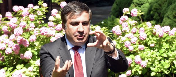 Mikheil Saakashvili and Jeffrey Payette give news conference - Sputnik International