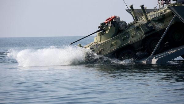 The Denis Davydov new generation landing craft enters service at Baltic Fleet - Sputnik International