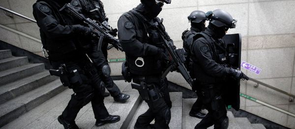 Special police forces conduct anti-terror drills during US-South Korean military exercises. Special police forces conduct anti-terror drills during US-South Korean military exercises. - Sputnik International