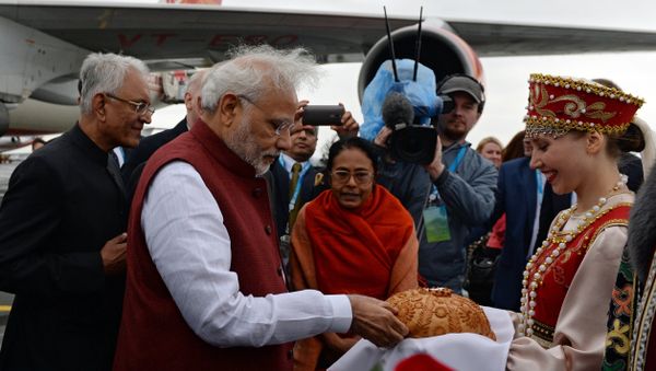 Prime Minister of the Republic of India Narendra Modi arrives in Ufa Prime Minister of the Republic of India Narendra Modi arrives in Ufa - Sputnik International