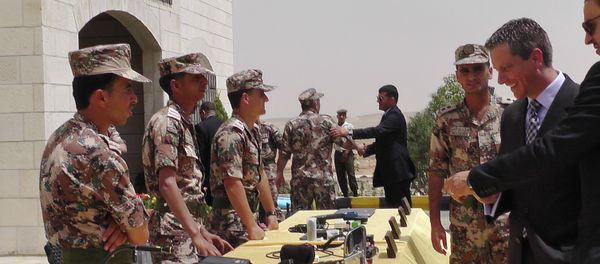 Members of the Jordanian border guard Members of the Jordanian border guard - Sputnik International