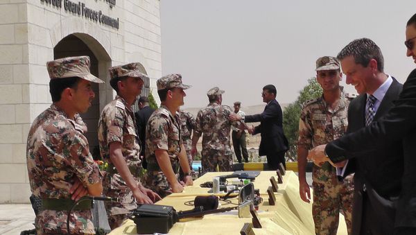 Members of the Jordanian border guard Members of the Jordanian border guard - Sputnik International