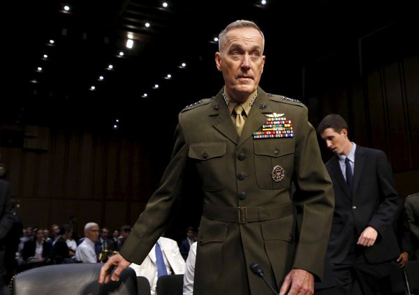 Marine Corps Gen. Joseph Dunford arrives at the Senate Armed Services committee nomination hearing to be chairman of the Joint Chiefs of Staff on Capitol Hill in Washington July 9, 2015 Marine Corps Gen. Joseph Dunford arrives at the Senate Armed Services committee nomination hearing to be chairman of the Joint Chiefs of Staff on Capitol Hill in Washington July 9, 2015 - Sputnik International