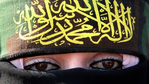 A woman supporting Islamic Jihad A woman supporting Islamic Jihad - Sputnik International