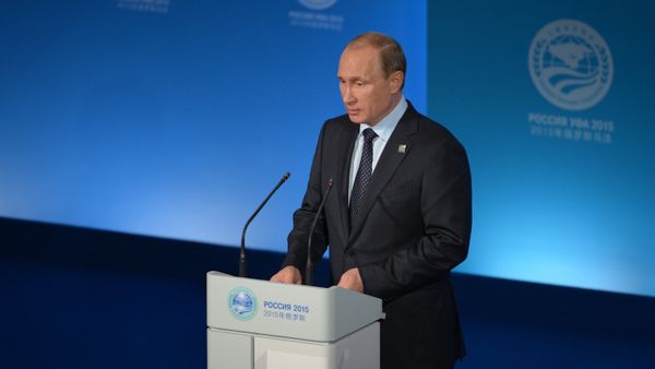 Russian President Vladimir Putin during a press conference in Ufa Russian President Vladimir Putin during a press conference in Ufa - Sputnik International