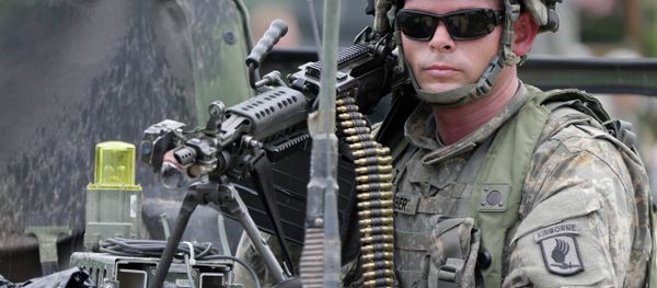 A US soldier takes part in an exercise called Saber Junction at the military area in Hohenfels near Regensburg, southern Germany, Monday, Sept. 8, 2014 A US soldier takes part in an exercise called Saber Junction at the military area in Hohenfels near Regensburg, southern Germany, Monday, Sept. 8, 2014 - Sputnik International