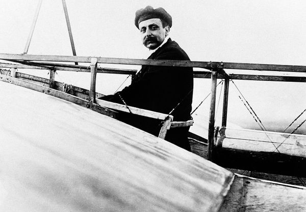 An undated photo of French pilot and engineer Louis Bleriot at the controls of the plane which made the first flight across the English Channel on July 25, 1909. An undated photo of French pilot and engineer Louis Bleriot at the controls of the plane which made the first flight across the English Channel on July 25, 1909. - Sputnik International