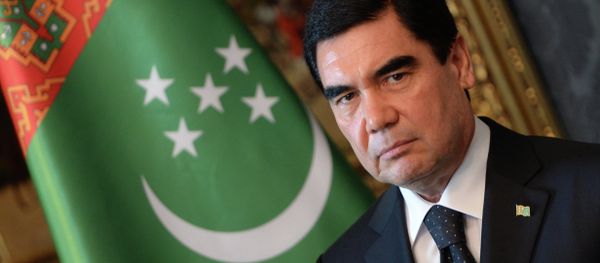 Turkmenistan's President Gurbanguly Berdimuhamedov is pictured during a signing ceremony in the Blue Hall at the presidential palace in Budapest on June 18, 2014 - Sputnik International