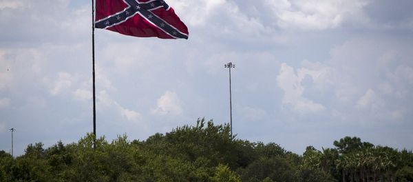 A large Confederate battle flag flies above highway 75 in Tampa Bay, Florida June 24, 2015 - Sputnik International