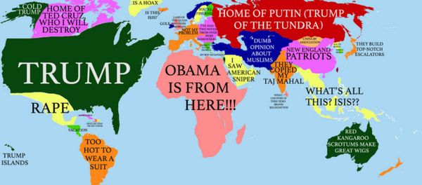 How Donald Trump sees the Globe How Donald Trump sees the Globe - Sputnik International