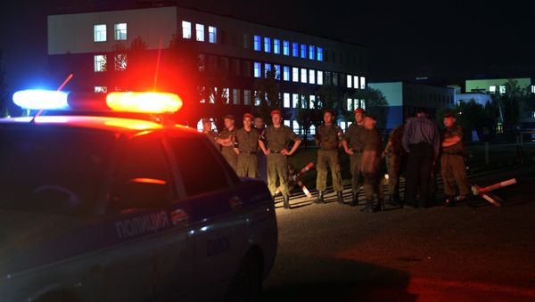 Roof collapse at the training center of the Russian Airborne Forces in the Omsk Region - Sputnik International