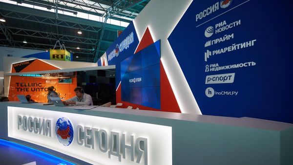 Preparations for opening of St Petersburg International Economic Forum Preparations for opening of St Petersburg International Economic Forum - Sputnik International